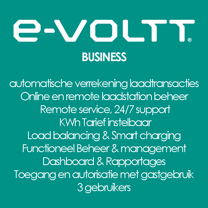 e-VOLTT Business - laadstation beheer - 12 maanden abonnement